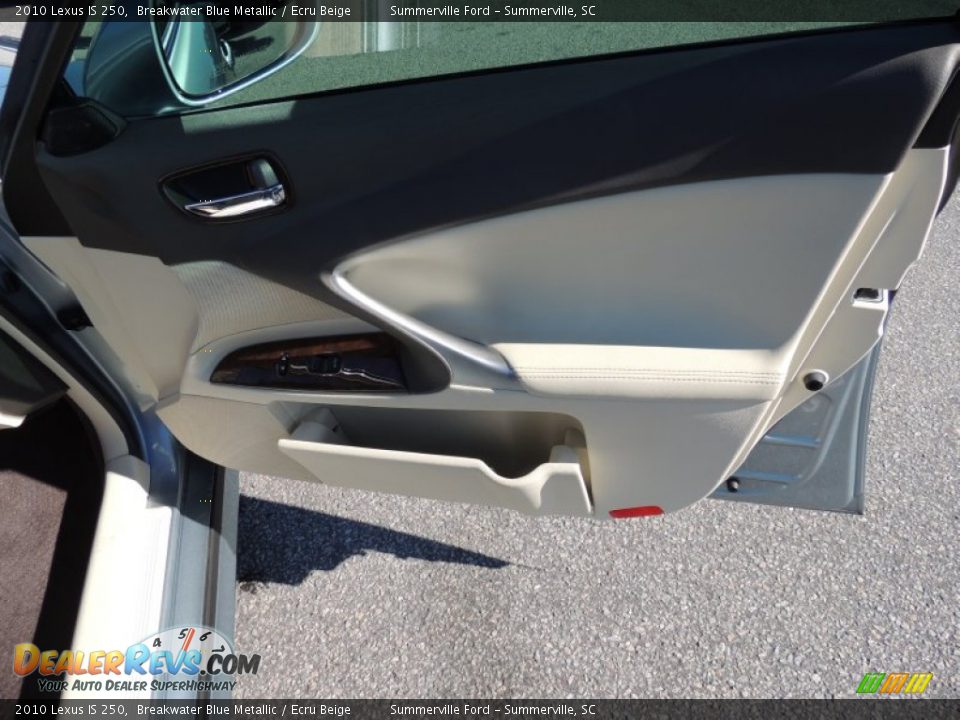 2010 Lexus IS 250 Breakwater Blue Metallic / Ecru Beige Photo #10