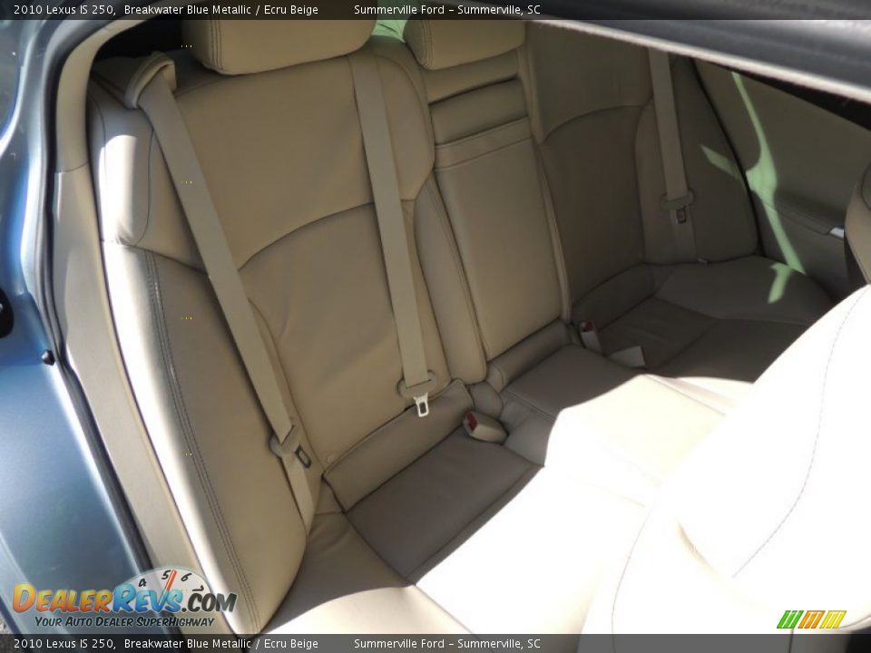 2010 Lexus IS 250 Breakwater Blue Metallic / Ecru Beige Photo #11