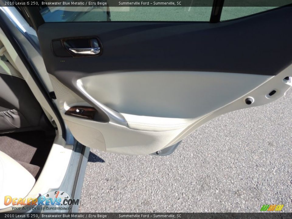 2010 Lexus IS 250 Breakwater Blue Metallic / Ecru Beige Photo #12