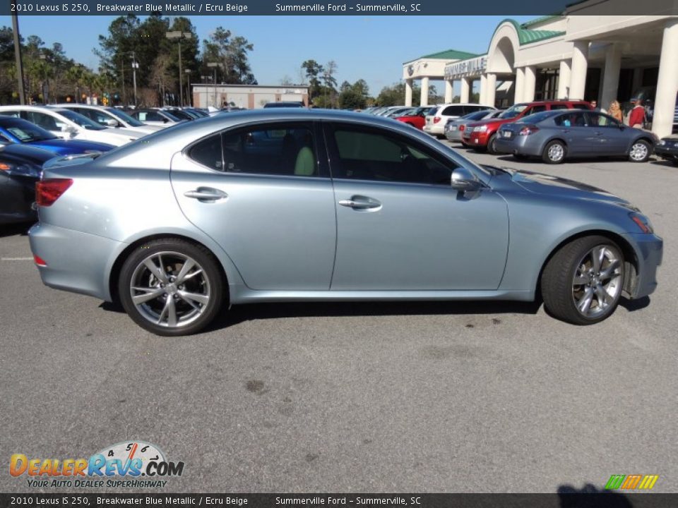 2010 Lexus IS 250 Breakwater Blue Metallic / Ecru Beige Photo #13