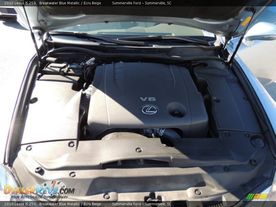 2010 Lexus IS 250 Breakwater Blue Metallic / Ecru Beige Photo #17
