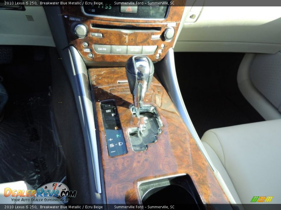 2010 Lexus IS 250 Breakwater Blue Metallic / Ecru Beige Photo #18