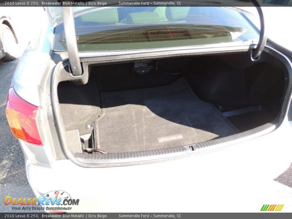 2010 Lexus IS 250 Breakwater Blue Metallic / Ecru Beige Photo #23