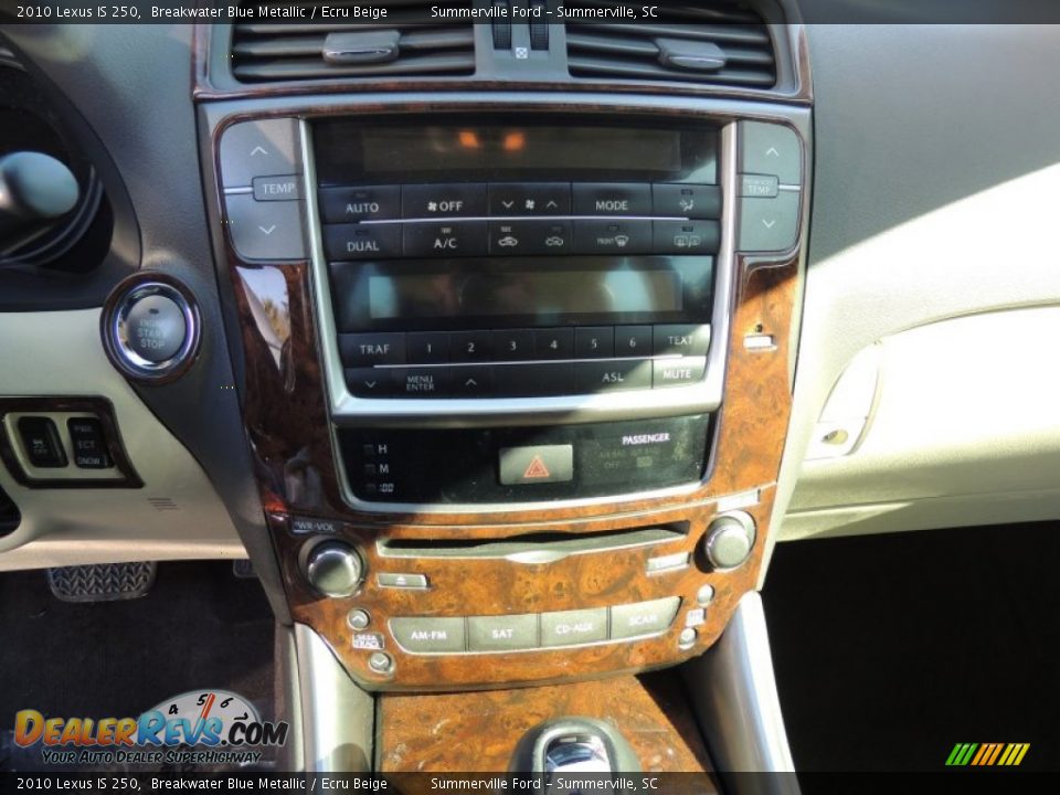 2010 Lexus IS 250 Breakwater Blue Metallic / Ecru Beige Photo #24