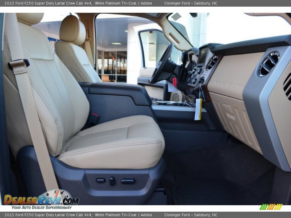 Adobe Interior - 2013 Ford F250 Super Duty Lariat Crew Cab 4x4 Photo #15