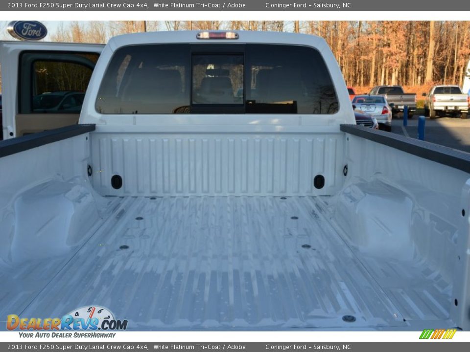 2013 Ford F250 Super Duty Lariat Crew Cab 4x4 White Platinum Tri-Coat / Adobe Photo #24