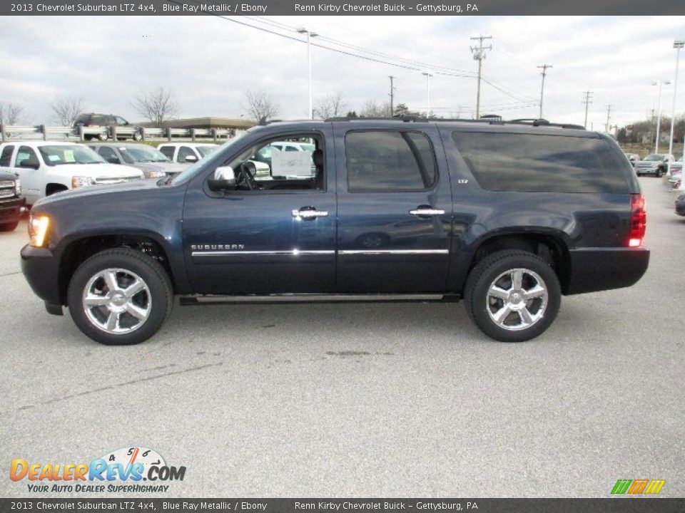 2013 Chevrolet Suburban LTZ 4x4 Blue Ray Metallic / Ebony Photo #12