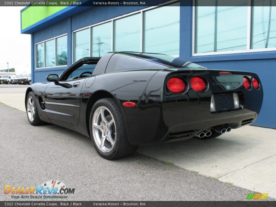 2002 Chevrolet Corvette Coupe Black / Black Photo #3