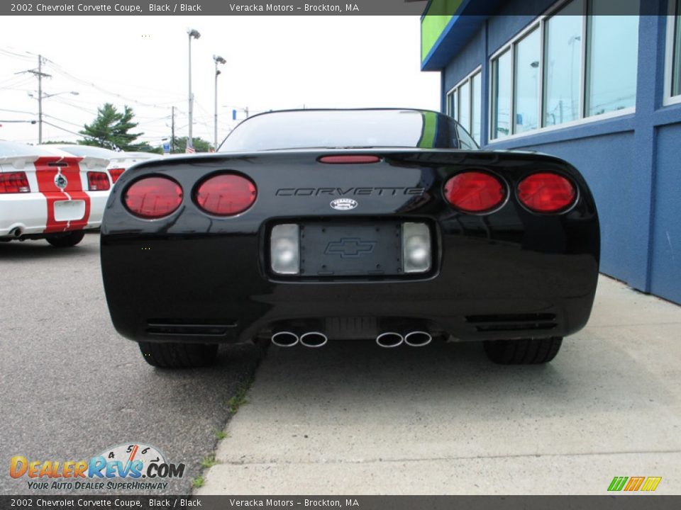 2002 Chevrolet Corvette Coupe Black / Black Photo #4