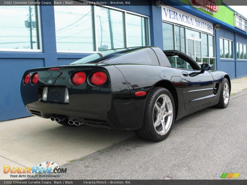2002 Chevrolet Corvette Coupe Black / Black Photo #5