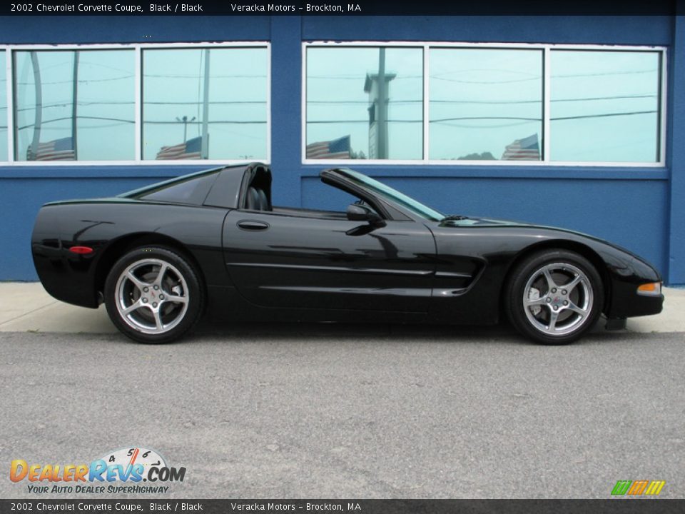 2002 Chevrolet Corvette Coupe Black / Black Photo #6