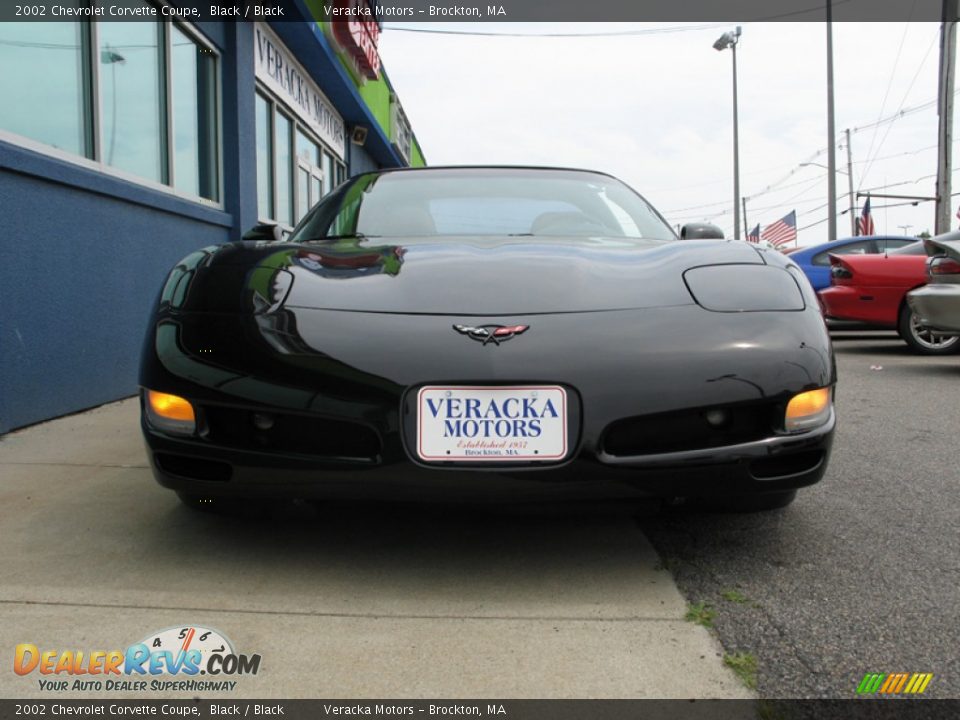 2002 Chevrolet Corvette Coupe Black / Black Photo #8