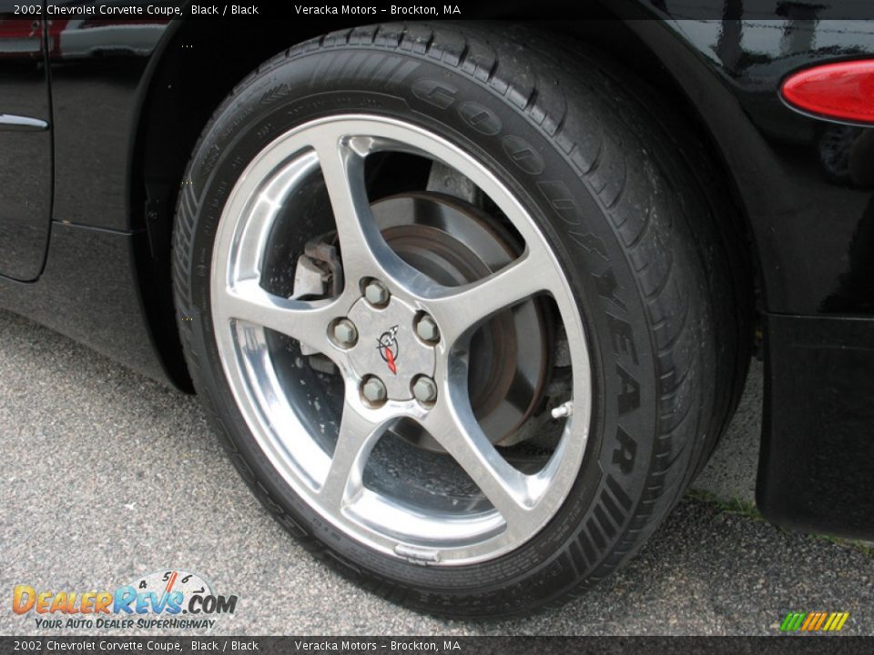 2002 Chevrolet Corvette Coupe Black / Black Photo #9