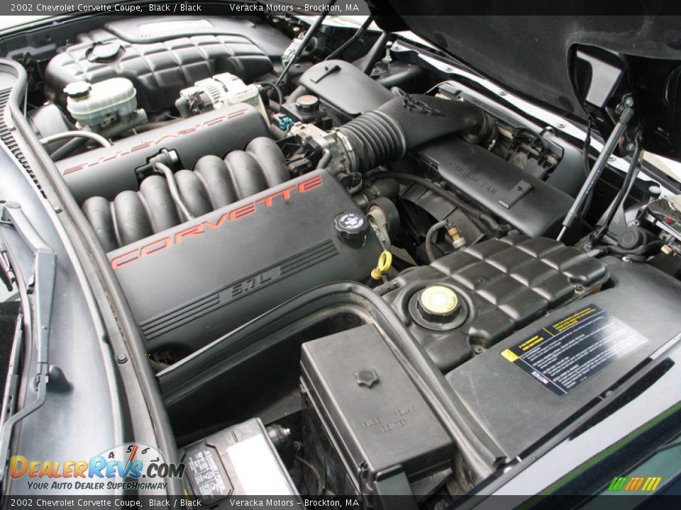 2002 Chevrolet Corvette Coupe Black / Black Photo #11