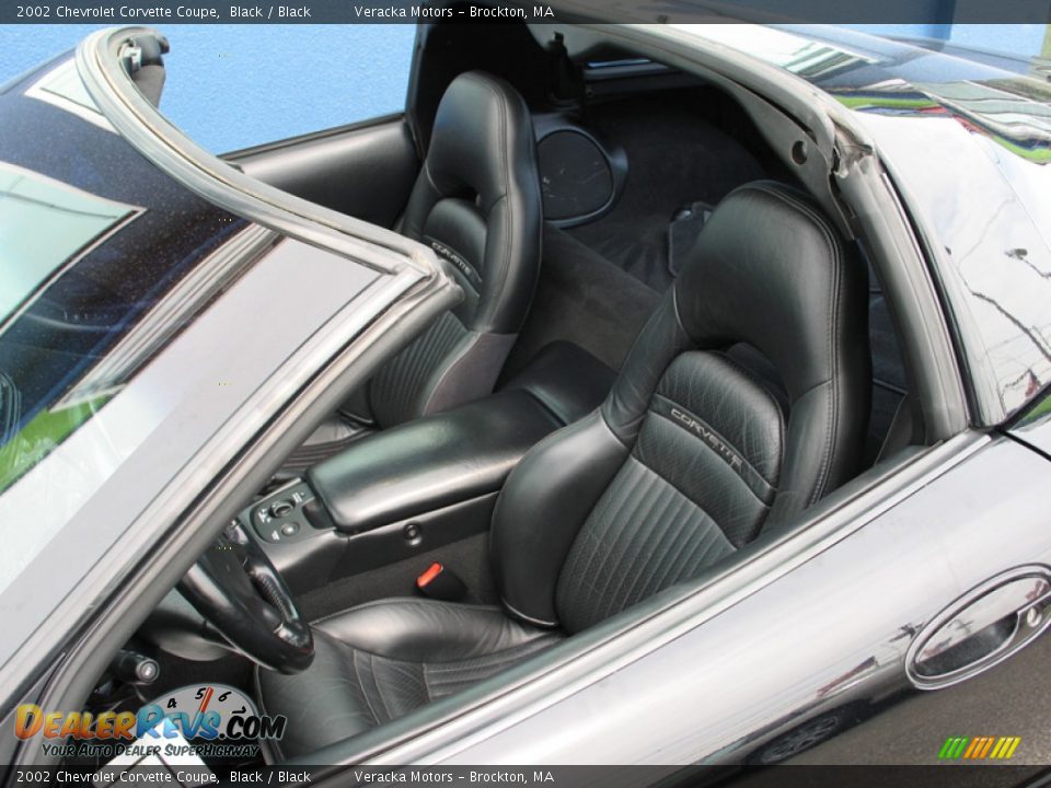 2002 Chevrolet Corvette Coupe Black / Black Photo #12
