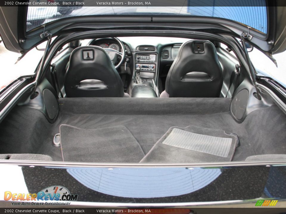2002 Chevrolet Corvette Coupe Black / Black Photo #14