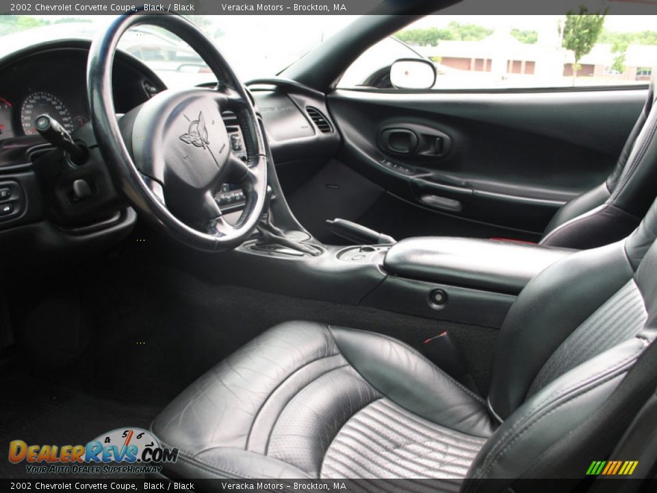 2002 Chevrolet Corvette Coupe Black / Black Photo #16