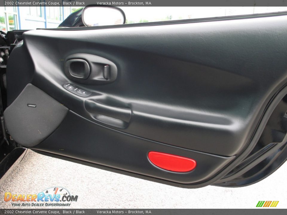 2002 Chevrolet Corvette Coupe Black / Black Photo #18