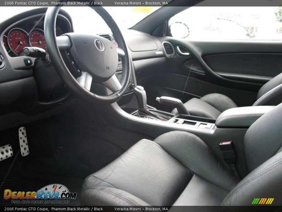 Black Interior - 2006 Pontiac GTO Coupe Photo #11