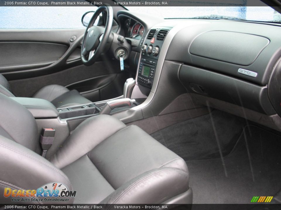 Black Interior - 2006 Pontiac GTO Coupe Photo #12