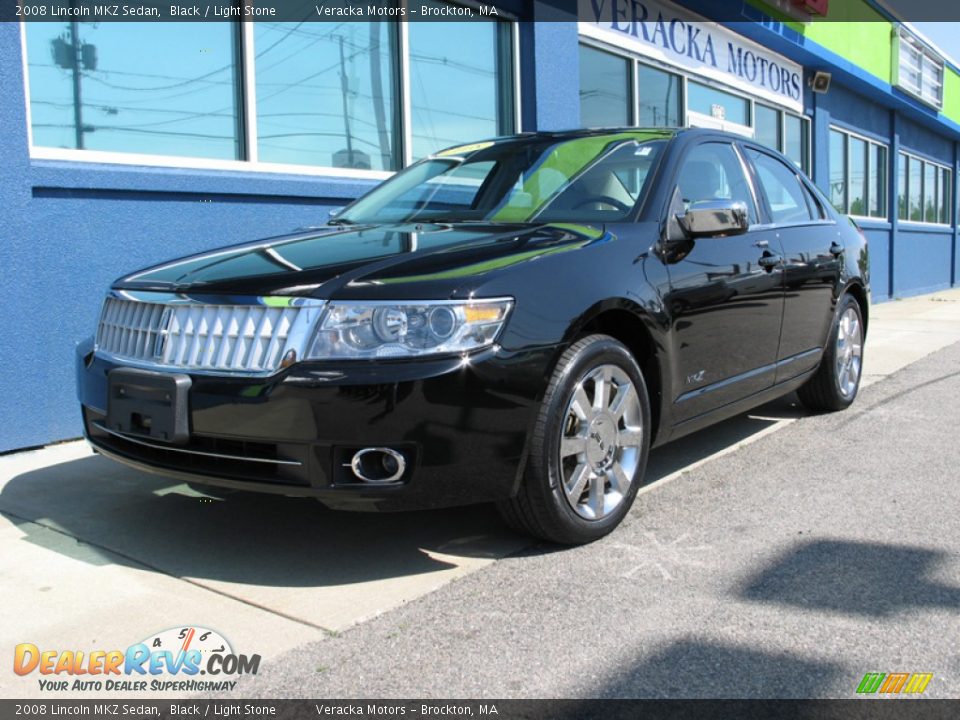 2008 Lincoln MKZ Sedan Black / Light Stone Photo #1