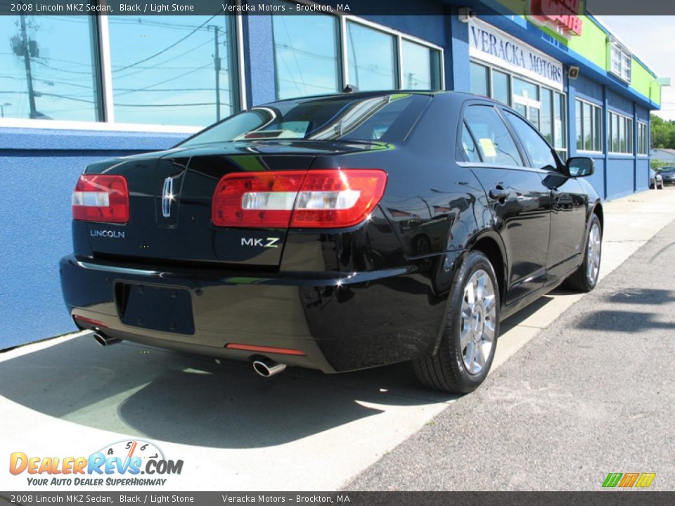 2008 Lincoln MKZ Sedan Black / Light Stone Photo #5