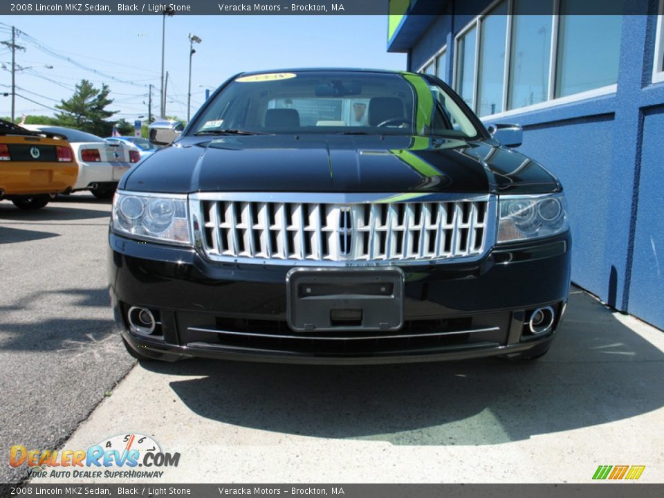 2008 Lincoln MKZ Sedan Black / Light Stone Photo #8
