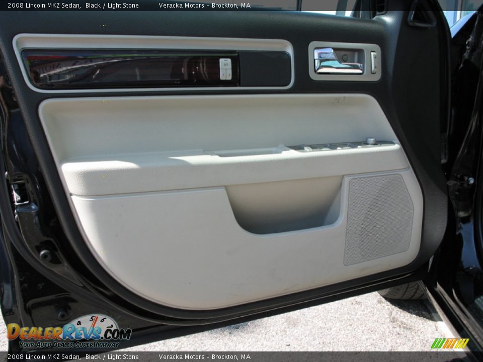 2008 Lincoln MKZ Sedan Black / Light Stone Photo #12