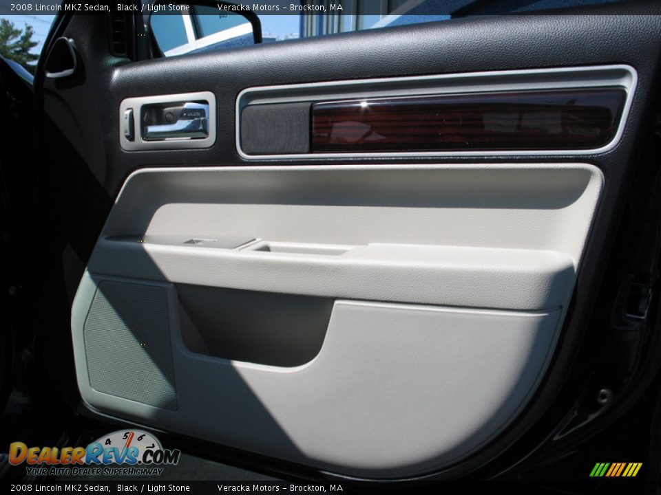 2008 Lincoln MKZ Sedan Black / Light Stone Photo #15