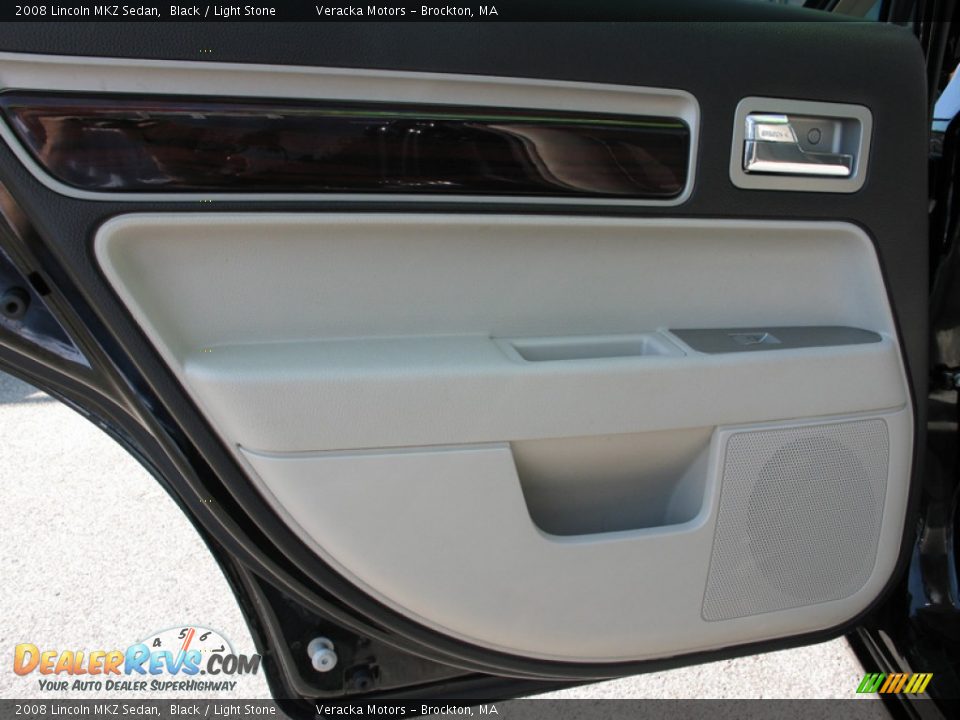 2008 Lincoln MKZ Sedan Black / Light Stone Photo #16