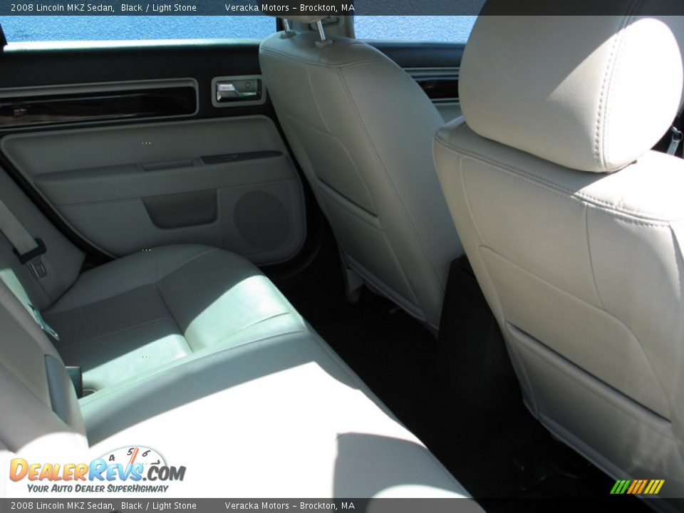 2008 Lincoln MKZ Sedan Black / Light Stone Photo #17