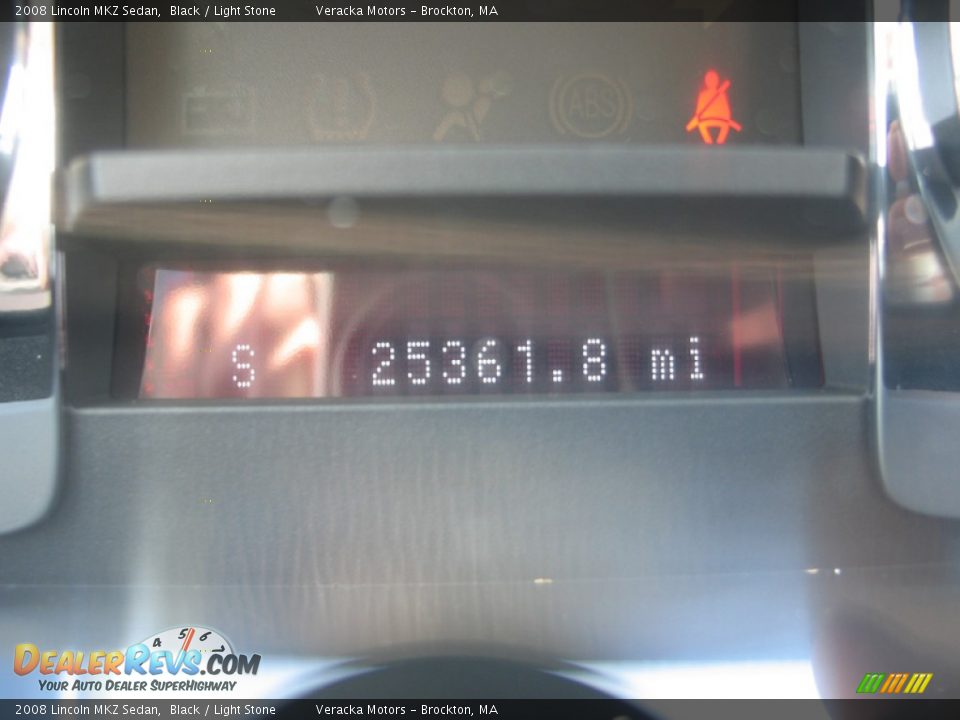 2008 Lincoln MKZ Sedan Black / Light Stone Photo #22