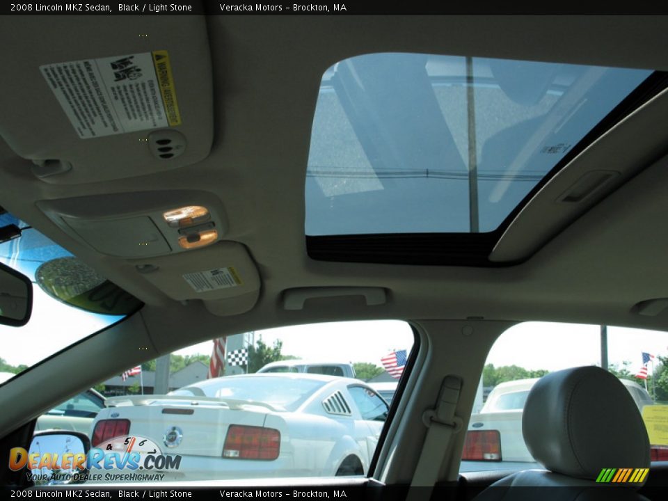 2008 Lincoln MKZ Sedan Black / Light Stone Photo #24