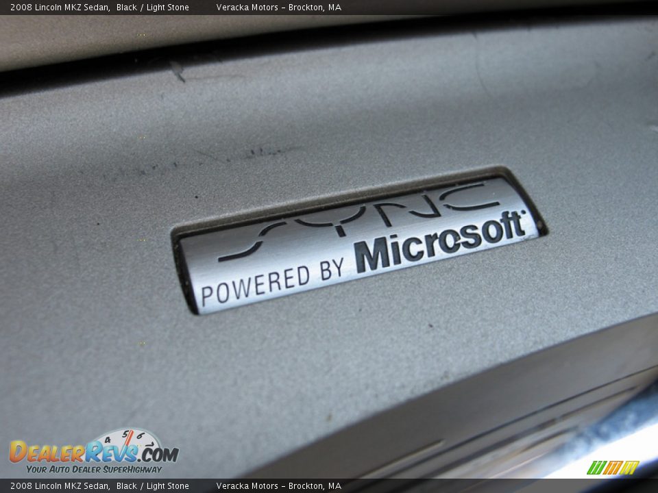 2008 Lincoln MKZ Sedan Black / Light Stone Photo #25