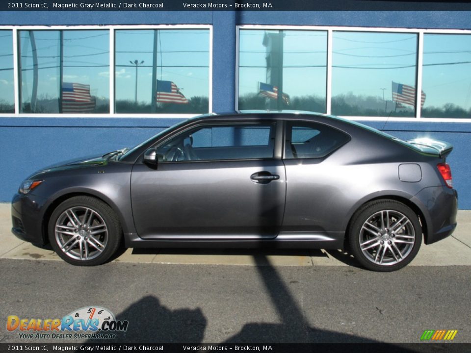 2011 Scion tC Magnetic Gray Metallic / Dark Charcoal Photo #2