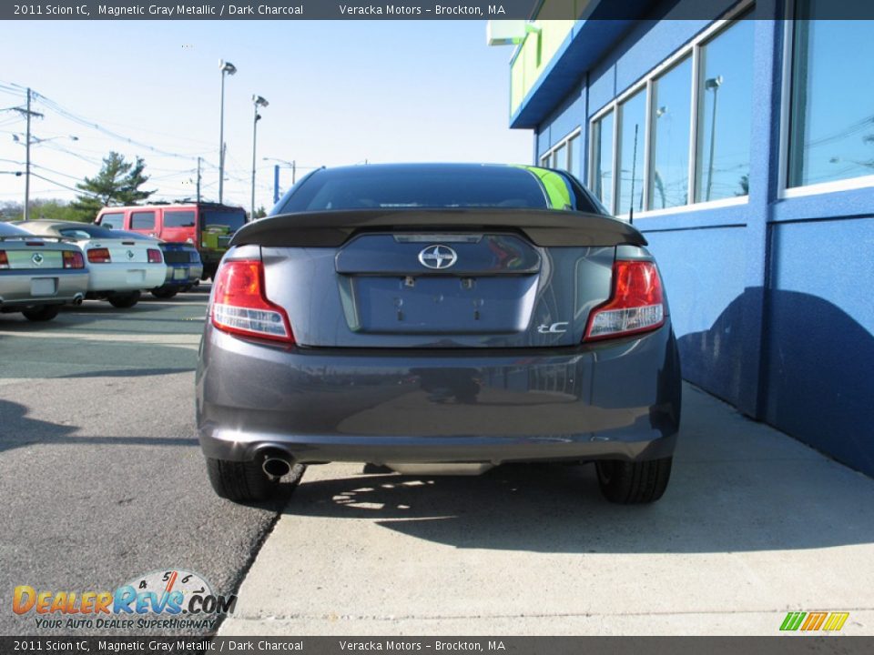 2011 Scion tC Magnetic Gray Metallic / Dark Charcoal Photo #4