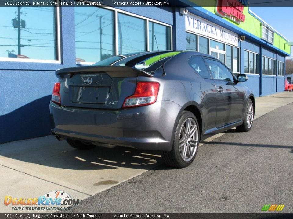 2011 Scion tC Magnetic Gray Metallic / Dark Charcoal Photo #6