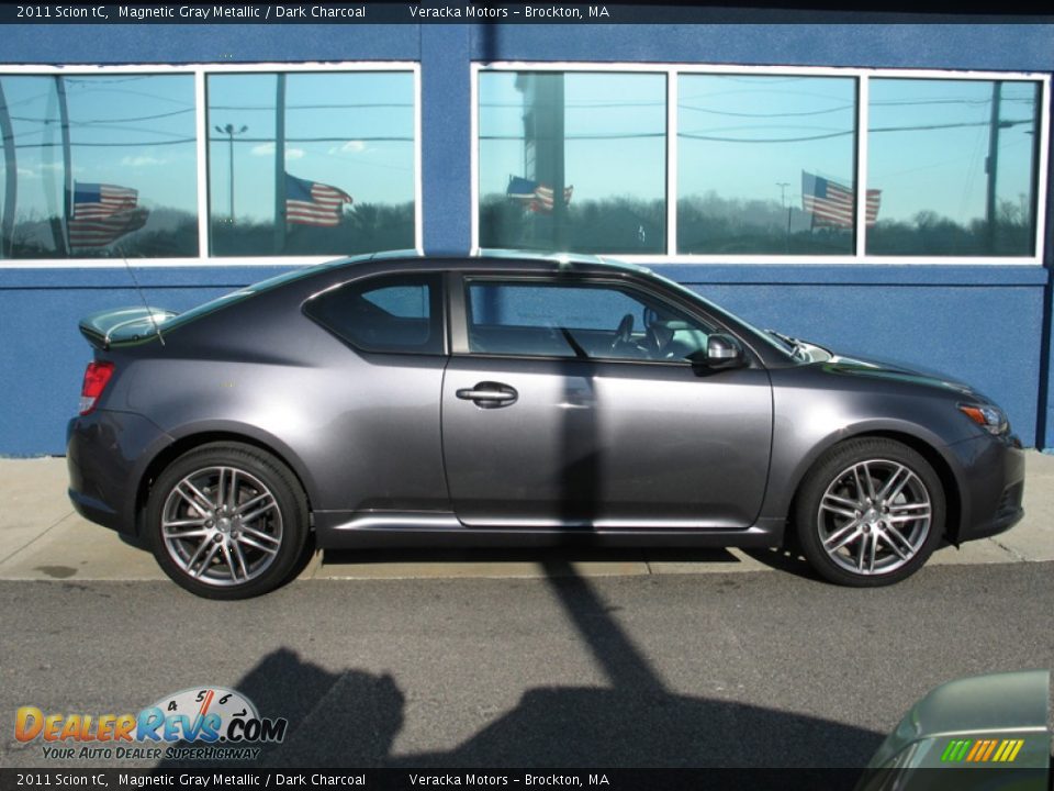 2011 Scion tC Magnetic Gray Metallic / Dark Charcoal Photo #7