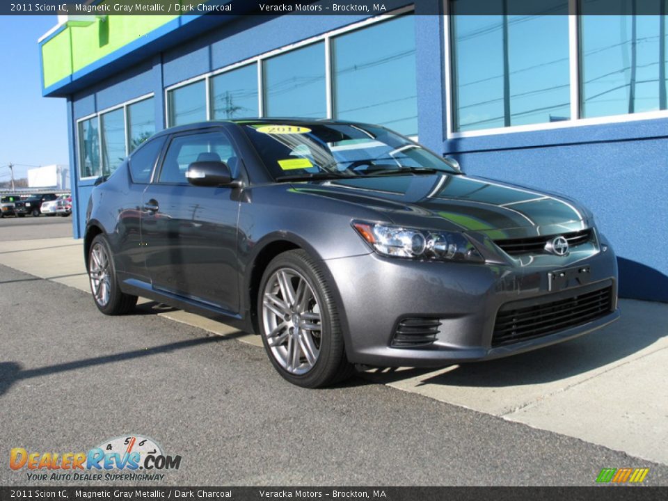 2011 Scion tC Magnetic Gray Metallic / Dark Charcoal Photo #8