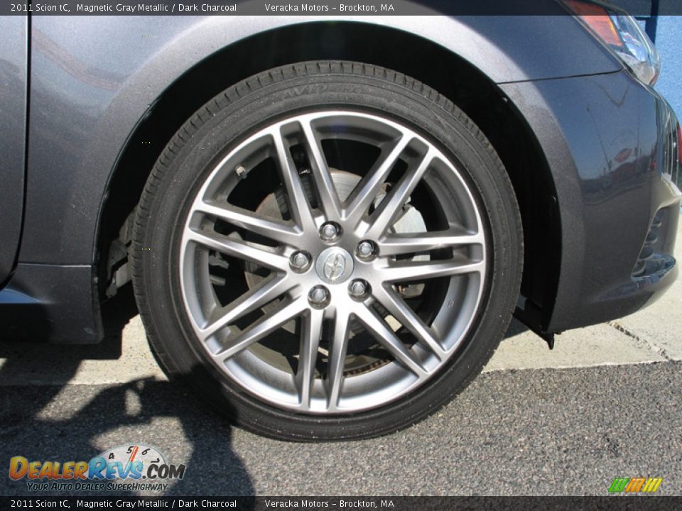 2011 Scion tC Magnetic Gray Metallic / Dark Charcoal Photo #10