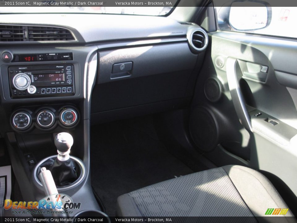 2011 Scion tC Magnetic Gray Metallic / Dark Charcoal Photo #21