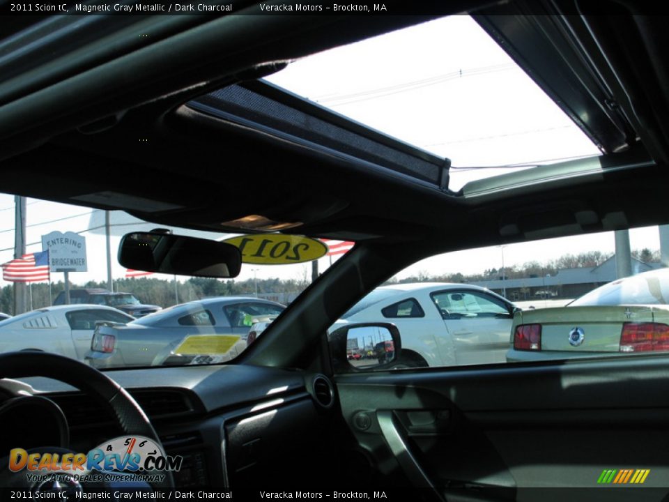 2011 Scion tC Magnetic Gray Metallic / Dark Charcoal Photo #23