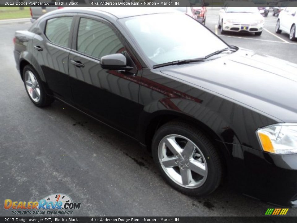 2013 Dodge Avenger SXT Black / Black Photo #3