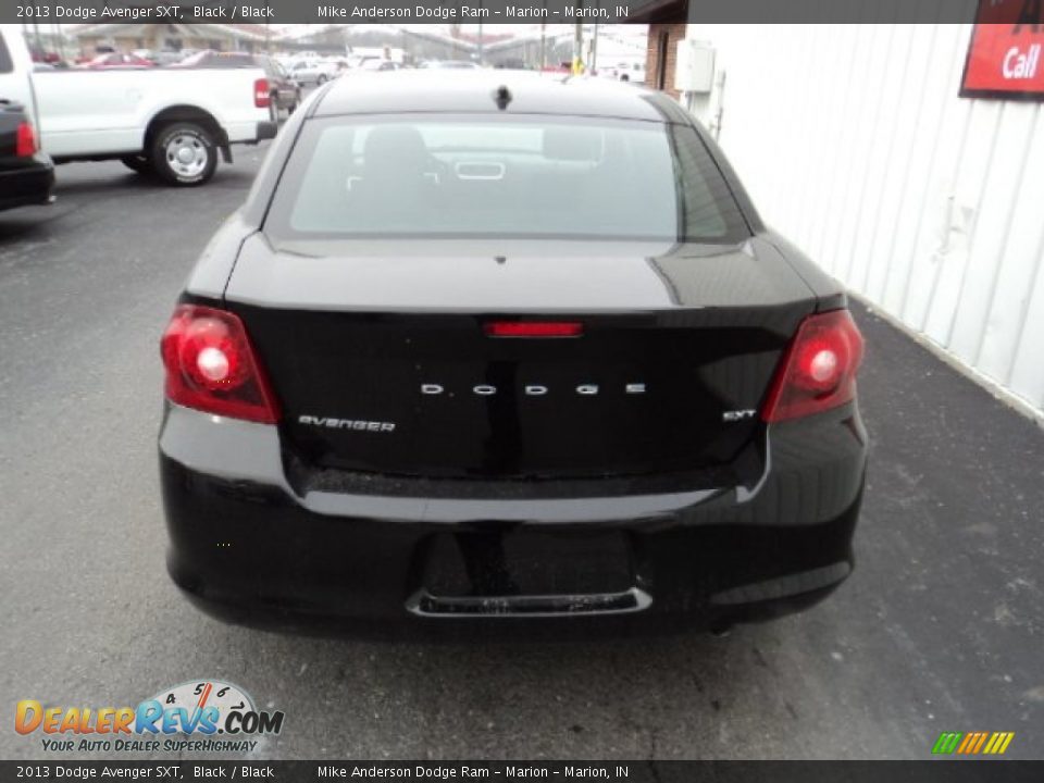 2013 Dodge Avenger SXT Black / Black Photo #4