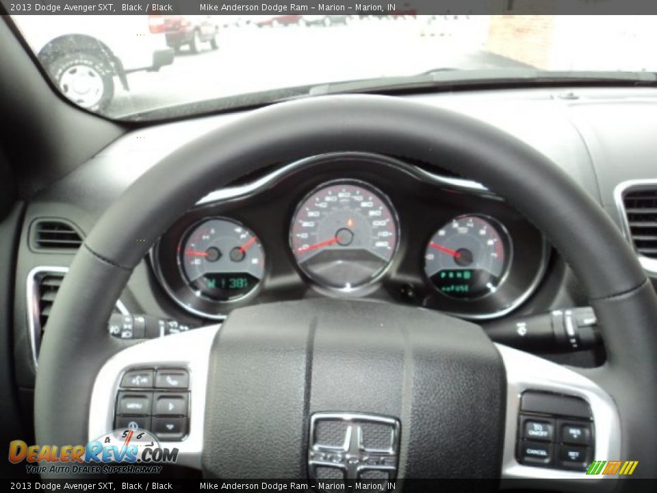 2013 Dodge Avenger SXT Black / Black Photo #12