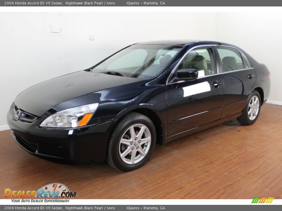 2004 Honda Accord EX V6 Sedan Nighthawk Black Pearl / Ivory Photo #1