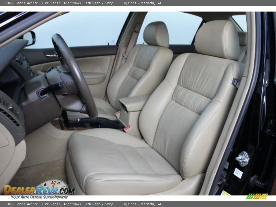 2004 Honda Accord EX V6 Sedan Nighthawk Black Pearl / Ivory Photo #15