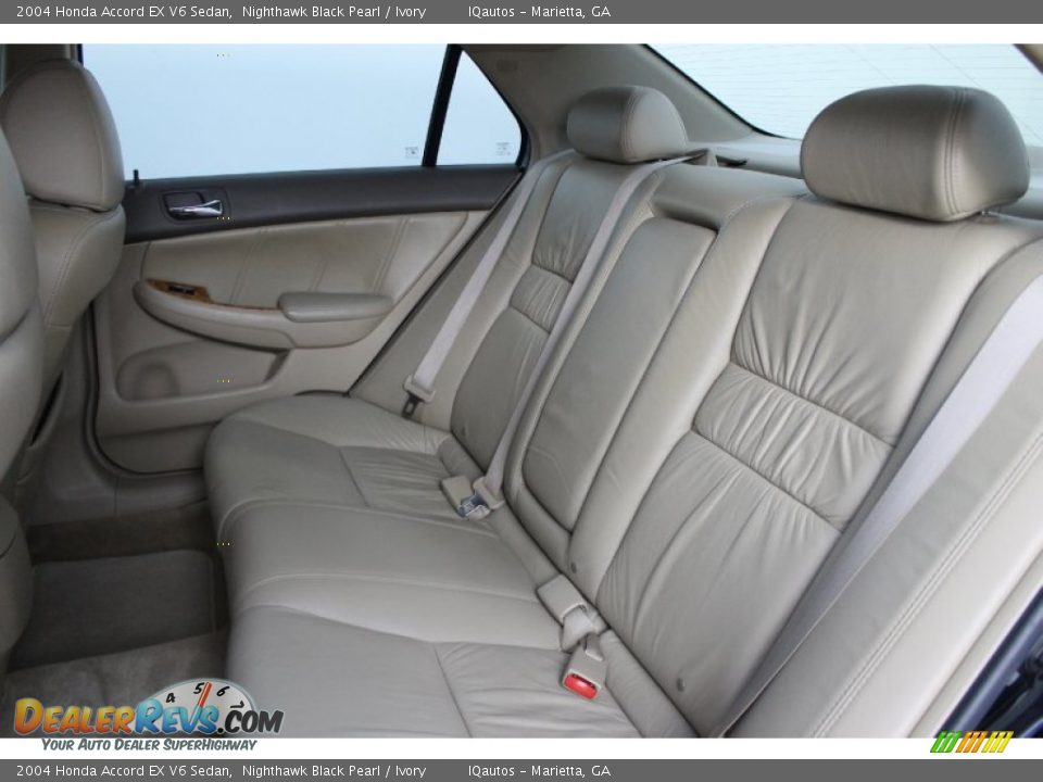 2004 Honda Accord EX V6 Sedan Nighthawk Black Pearl / Ivory Photo #17