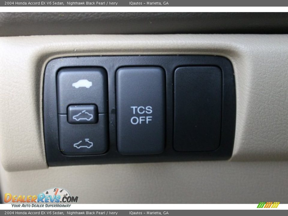 2004 Honda Accord EX V6 Sedan Nighthawk Black Pearl / Ivory Photo #28