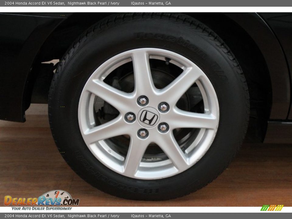 2004 Honda Accord EX V6 Sedan Nighthawk Black Pearl / Ivory Photo #34